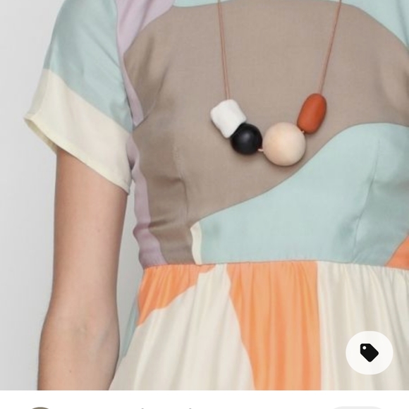 Dusen Dusen Jane Collar Maps dress Size 2 - Picture 11 of 12